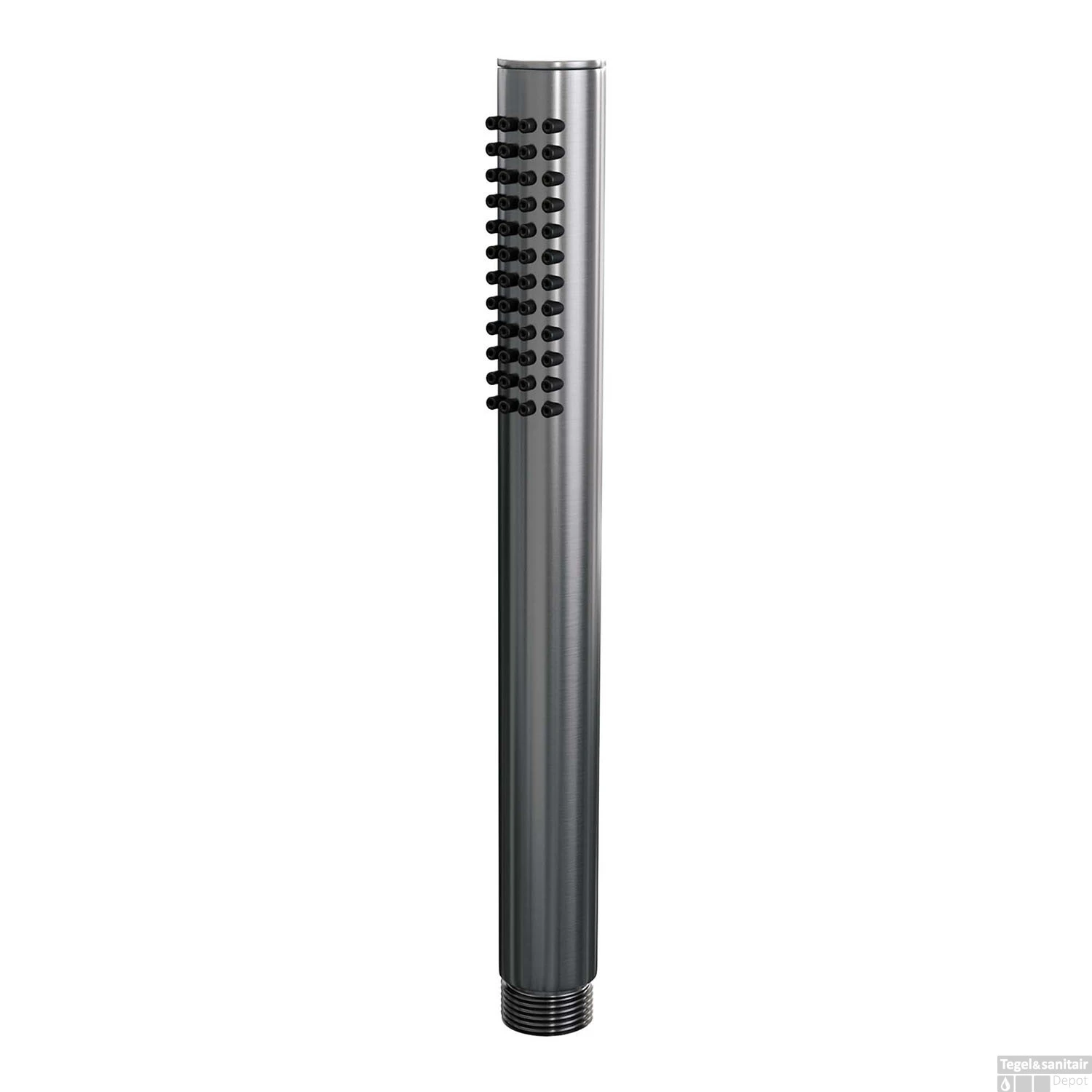 Regendoucheset Opbouw Brauer Gunmetal Carving 20 Cm Thermostatisch Met Staaf Handdouche Geborsteld Gunmetal - Afbeelding 5