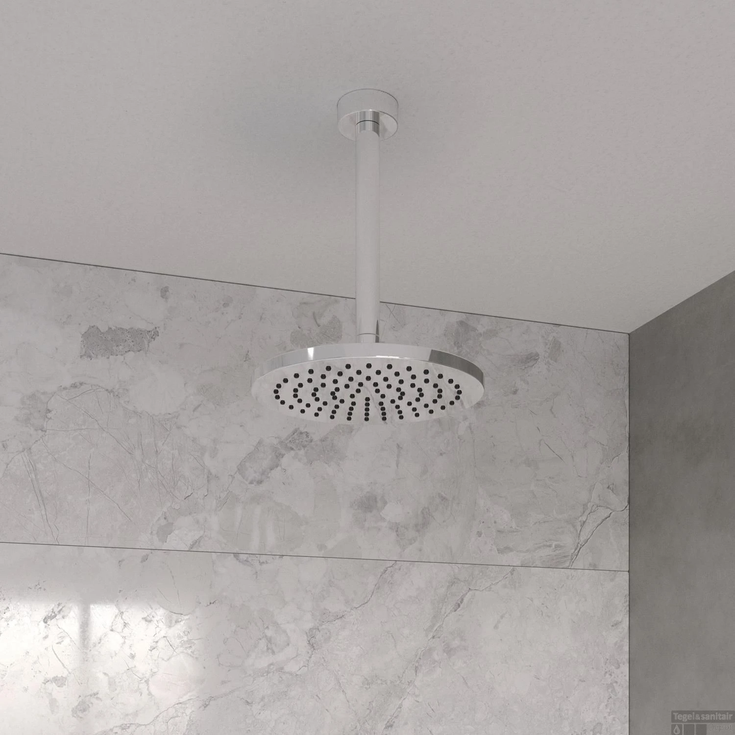 Regendoucheset Wiesbaden Dreams Met Inbouwdeel En Plafonduitloop Chroom - Afbeelding 4