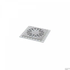 Renovatievloerput Rooster Aquaberg Met 1 Aansluiting 14.6x14.6x1 Cm RVS