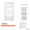 Handoekradiator Romana 1755 X 600 Mm Zandsteen -Badkamermeubels romana 1755 x 600 1 1 1 1