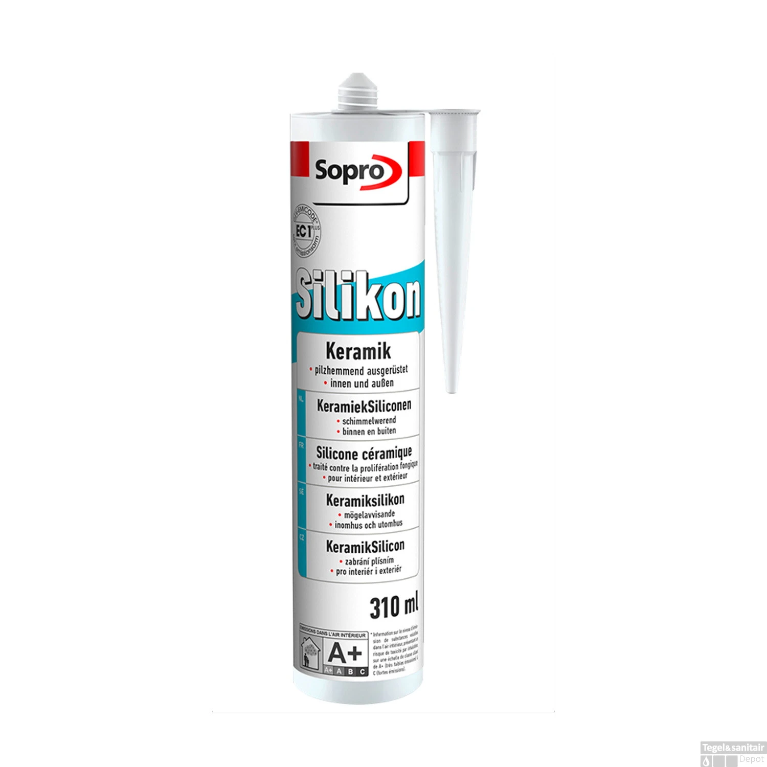 Sopro Keramiek Kit Siliconen 310ml Basalt Nr 64