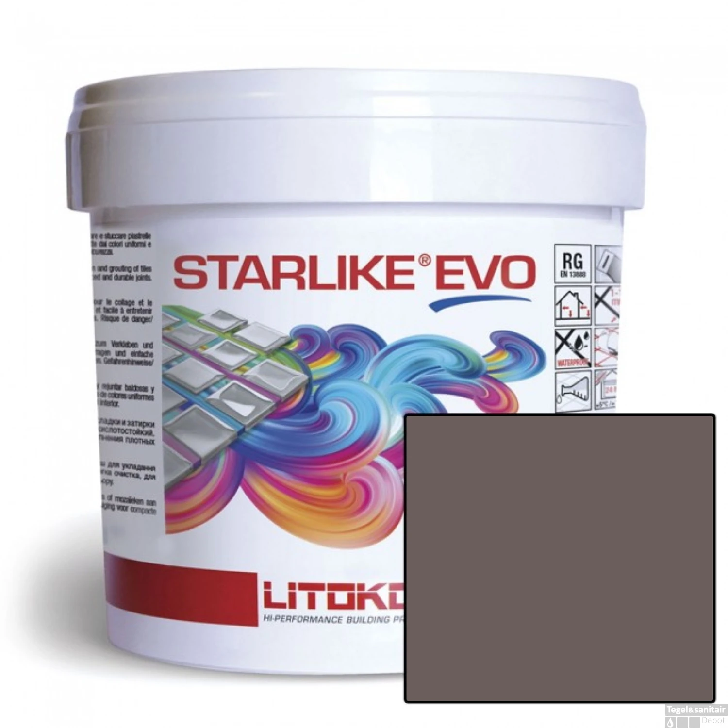 Starlike Voegmiddel 2 Componenten Epoxy 2,5 Kg Evo 140 Nero Grafite Grafiet Zwart 4 Starlike Voegmiddel 2 Componenten Epoxy 2,5 Kg Evo 140 Nero Grafite Grafiet Zwart - Afbeelding 2
