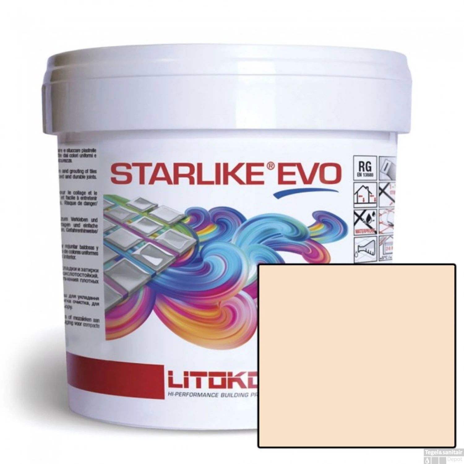 Starlike Voegmiddel 2 Componenten Epoxy 2,5 Kg Evo 205 Travertino Travertijn
