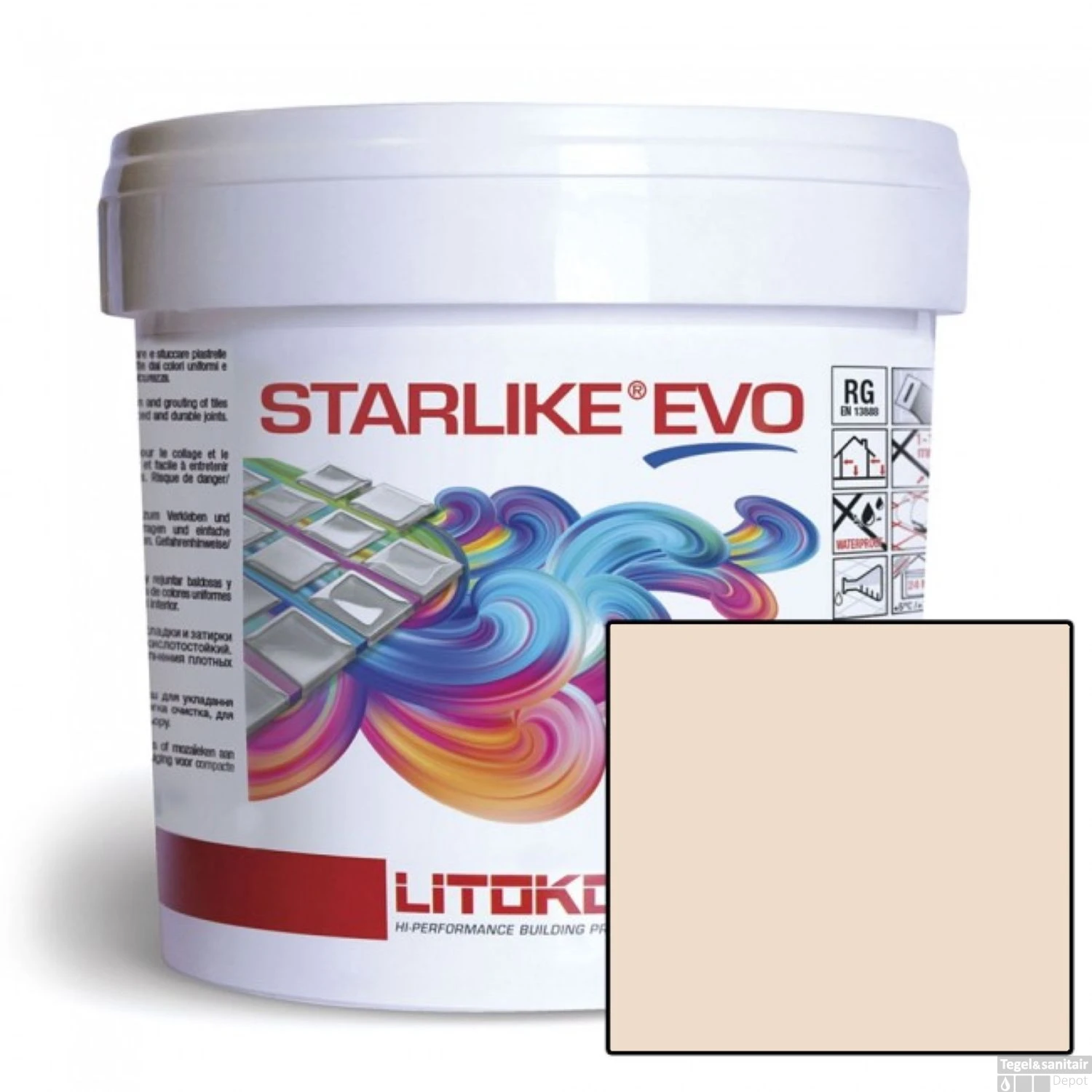 Starlike Voegmiddel 2 Componenten Epoxy 2,5 Kg Evo 210 Greige Beige Grijs