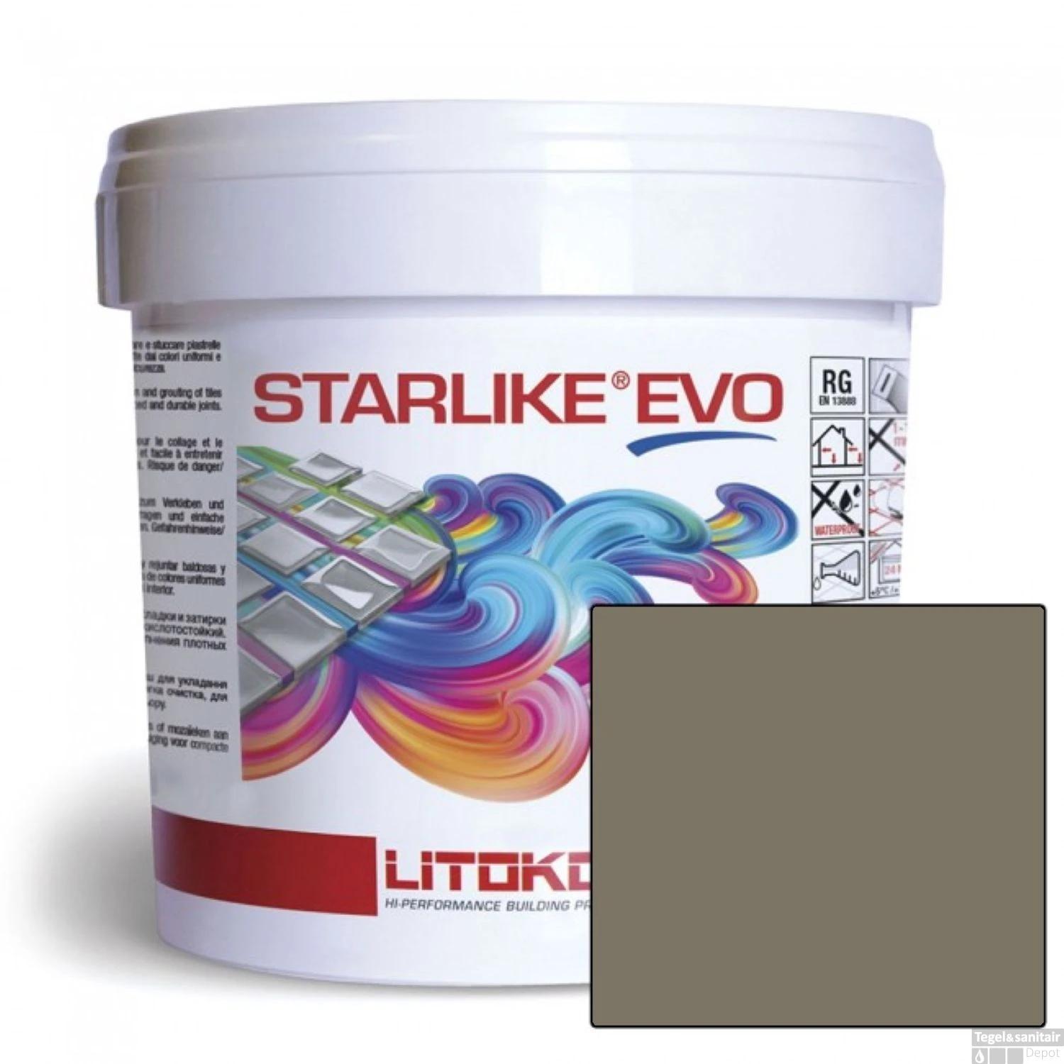 Starlike Voegmiddel 2 Componenten Epoxy 2,5 Kg Evo 232 Cuoio Leer