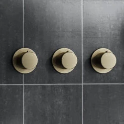 Thermostaatkraan Afbouwdeel Boss & Wessing Plus Geborsteld Messing Mat Goud