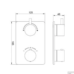 Thermostatisch Inbouwdoucheset BWS Muuruitloop Rond 30 Cm Mat Zwart 11 Thermostatisch Inbouwdoucheset BWS Muuruitloop Rond 30 Cm Mat Zwart -Badkamermeubels thermostatisch inbouwdoucheset bws muuruitloop rond 30 cm mat zwart tech2