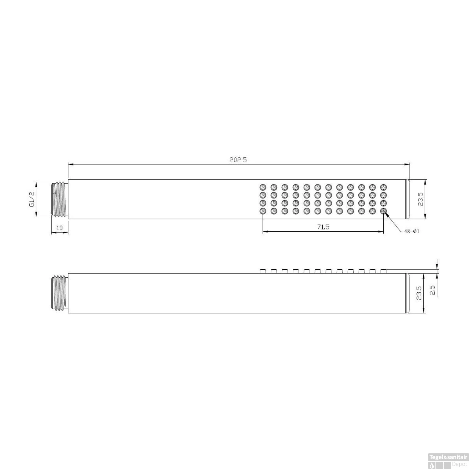 Thermostatisch Inbouwdoucheset BWS Muuruitloop Rond 30 Cm Mat Zwart 7 Thermostatisch Inbouwdoucheset BWS Muuruitloop Rond 30 Cm Mat Zwart - Afbeelding 5