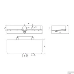 Thermostatische Douchekraan Schutte Ocean Met Planchet Chroom Wit 7 Thermostatische Douchekraan Schutte Ocean Met Planchet Chroom Wit -Badkamermeubels thermostatische douchemengkraan schutte ocean met planchet chroom wit tech