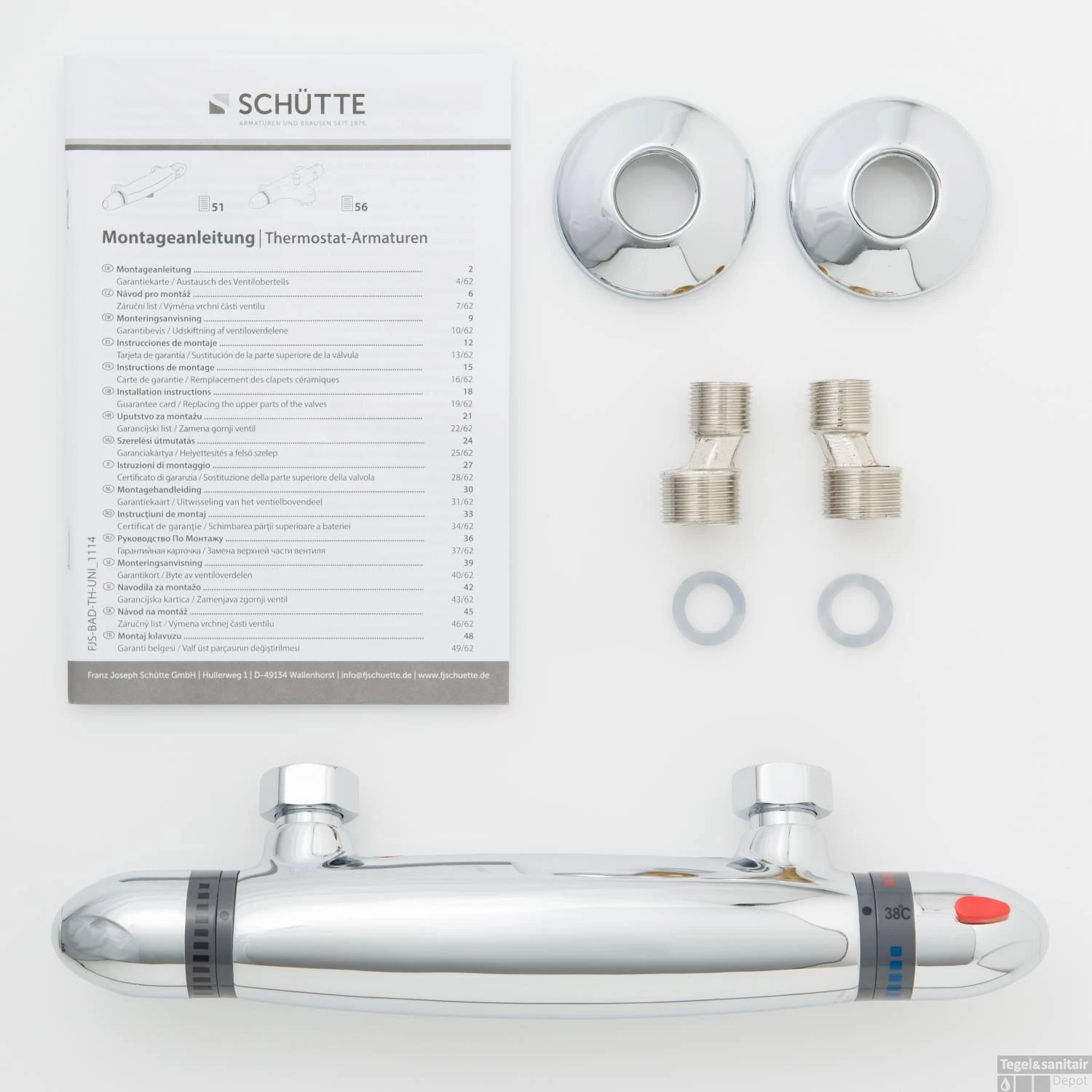 Thermostatische Douchekraan Schutte Supra Chroom 9 Thermostatische Douchekraan Schutte Supra Chroom - Afbeelding 7
