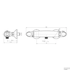 Thermostatische Douchekraan Schutte Supra Chroom 17 Thermostatische Douchekraan Schutte Supra Chroom -Badkamermeubels thermostatische douchemengkraan schutte supra chroom tech