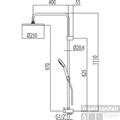 Tres Antikalk Doucheset 161214 Chroom 5 Tres Antikalk Doucheset 161214 Chroom -Badkamermeubels tres 161214 tech
