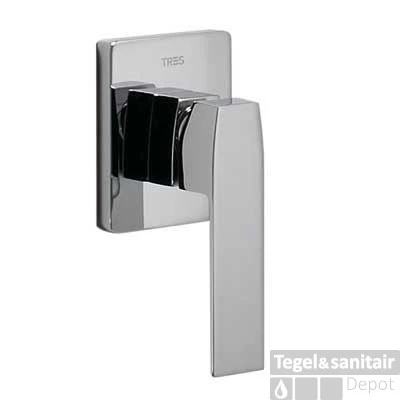 Tres Slim Inbouw Douchemengkraan Chroom 20217701 3 Tres Slim Inbouw Douchemengkraan Chroom 20217701