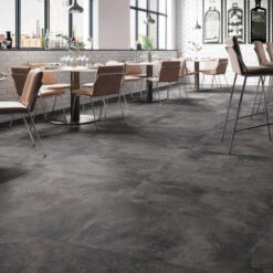 Vloertegel Cristacer Umbria Grafito 59.2x59.2 Cm (doosinhoud 1.05m2) -Badkamermeubels umbria 90x90 grafito restaurante