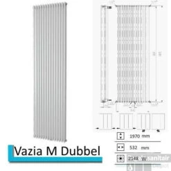 Designradiator Vazia M Dubbel 1970 X 532 Mm Zandsteen