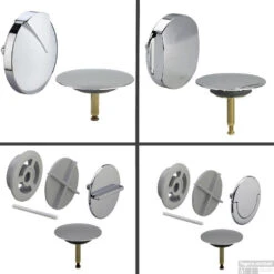 Viega Multiplex Badafvoer- En Overloopcombinatie Verlengd (keuze Uit 3 Afbouwdelen) -Badkamermeubels viega set