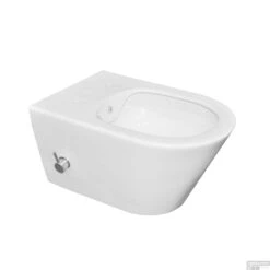 Badkamermeubels -Badkamermeubels wandcloset wiesbaden luxe rimless 53 cm inclusief ingebouwde bidet wit shop 2