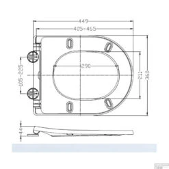 Wandcloset Wiesbaden Vesta Junior Diepspoel Randloos Wit (Inclusief Flatline Zitting Wit) -Badkamermeubels wandcloset wiesbaden vesta junior diepspoel rimfree mat wit inclusief flatline zitting mat zwart tech zitting 1