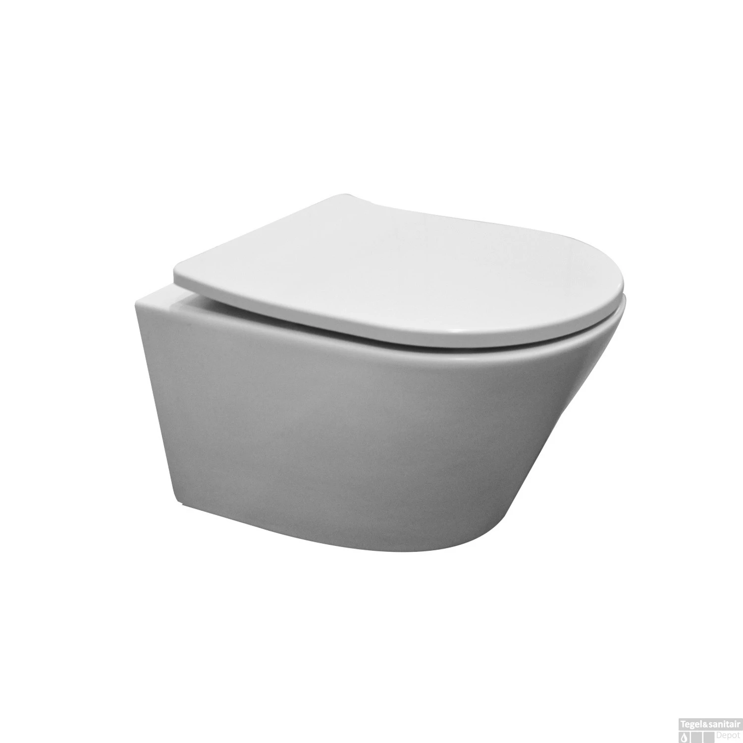 Wandcloset Wiesbaden Vesta Junior Diepspoel Randloos Wit (Inclusief Flatline Zitting Wit)