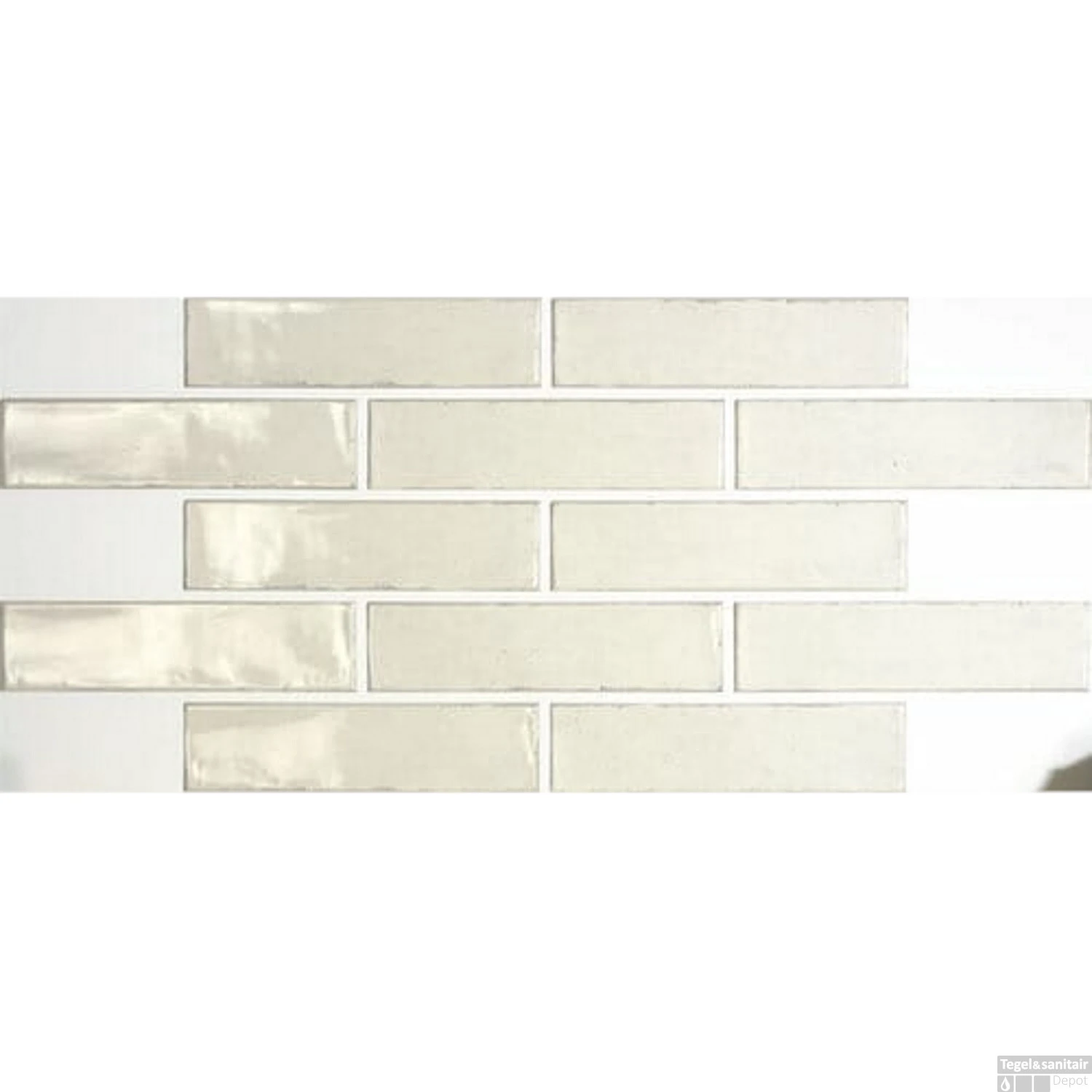 Wandtegel Stardos Altea 7.5x30 Cm Ivory (Doosinhoud 1.00 M2) - Afbeelding 3