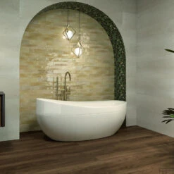 Wandtegel Dune Agadir 7x28 Cm Arena (Doosinhoud 0.51m2) -Badkamermeubels wandtegel dune agadir 7x28 cm arena doosinhoud 0.5m2 sfeer