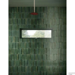 Wandtegel Piet Boon Glaze Tile Green 6x24 Cm Groen (Doosinhoud: 0,52 M²) -Badkamermeubels wandtegel piet boon glaze tile green 6x24 cm groen sfeer