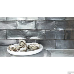 Wandtegel Piet Boon Signature Silver Mat 7,5x15 Cm Zilver (Doosinhoud: 0,49 M²) -Badkamermeubels wandtegel piet boon signature silver mat 7 5x15 cm zilver sfeer