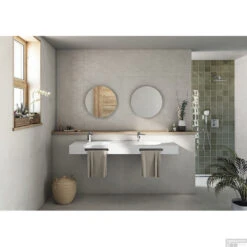 Wandtegel Roca St Tropez 13x13cm Verde Groen Glans (doosinhoud 0.5m2) -Badkamermeubels wandtegel roca st tropez 13x13cm verde glans sfeer 2