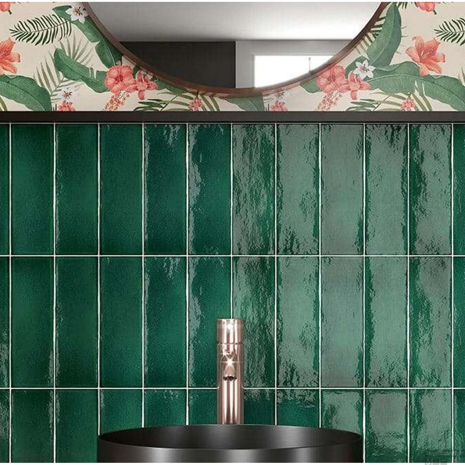 Wandtegel Tebe Estudio Vermont Malachite 7.5x23 Cm Groen (doosinhoud 0.52m2) - Afbeelding 2