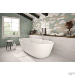 Wandtegel Viena Blanco 10x20 Cm Glans Wit (doosinhoud 0.5m2) -Badkamermeubels wandtegel viena 10x20 cm doosinhoud 0.5m2 sfeer 1