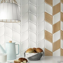 Wandtegel Zyx Diamond Zoom White Matt 15x25.9 Cm Mat Wit (Doosinhoud 0,51m2)