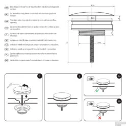 Wastafel Afvoerplug Differnz Always Open 7 Cm Gunmetal 7 Wastafel Afvoerplug Differnz Always Open 7 Cm Gunmetal -Badkamermeubels wastafel afvoerplug differnz always open 7 cm gunmetal detail