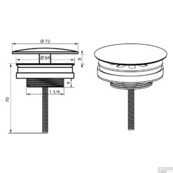Wastafel Afvoerplug Differnz Always Open 7 Cm Gunmetal 6 Wastafel Afvoerplug Differnz Always Open 7 Cm Gunmetal -Badkamermeubels wastafel afvoerplug differnz always open 7 cm gunmetal tech