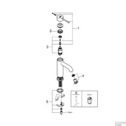 Wastafelmengkraan Grohe Essence Opbouwkraan Warm Sunset Geborsteld -Badkamermeubels wastafelmengkraan grohe essence opbouwkraan warm sunset geborsteld 1
