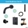 Wiesbaden Badkraan Inbouw Set Caral 01 Mat Zwart 2 Wiesbaden Badkraan Inbouw Set Caral 01 Mat Zwart -Badkamermeubels wiesbaden badkraan inbouw set caral 01 mat zwart shop1