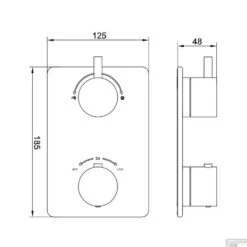 Wiesbaden Badkraan Inbouw Set Caral 01 Mat Zwart -Badkamermeubels wiesbaden badkraan inbouw set caral 01 mat zwart tech