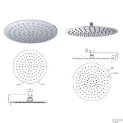 Wiesbaden Inbouw Regendouche Set 09 Caral Rechthoek Plafonduitloop RVS -Badkamermeubels wiesbaden inbouw regendouche set 09 caral rechthoek plafonduitloop rvs 6