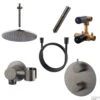 Wiesbaden Inbouw Regendouche Set Caral Rond Plafonduitloop Gunmetal PVD Coating 2 Wiesbaden Inbouw Regendouche Set Caral Rond Plafonduitloop Gunmetal PVD Coating -Badkamermeubels wiesbaden inbouw regendouche set caral rond plafonduitloop gunmetal shop